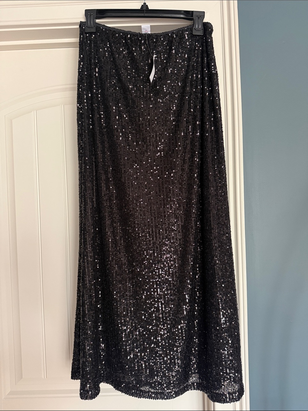 Old Navy NWT Black Sequin A-Line Skirt